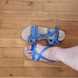 Nine West 10M blue sandals
